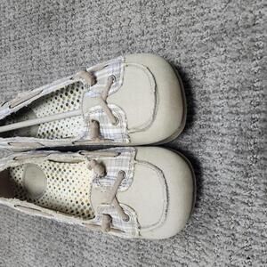 Mudd Loveboat Canvas Flats Tan Women's Size 11M